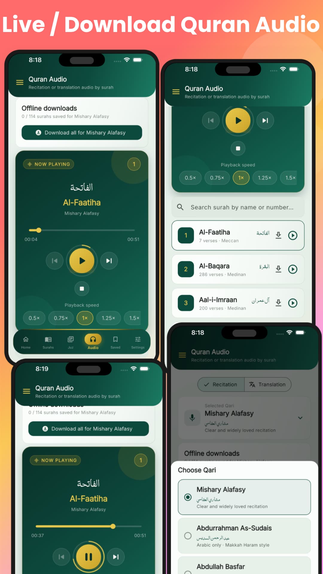 Holy Quran screenshot